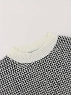 Bijou - Women's Knitted Sweater with Lantern Sleeves