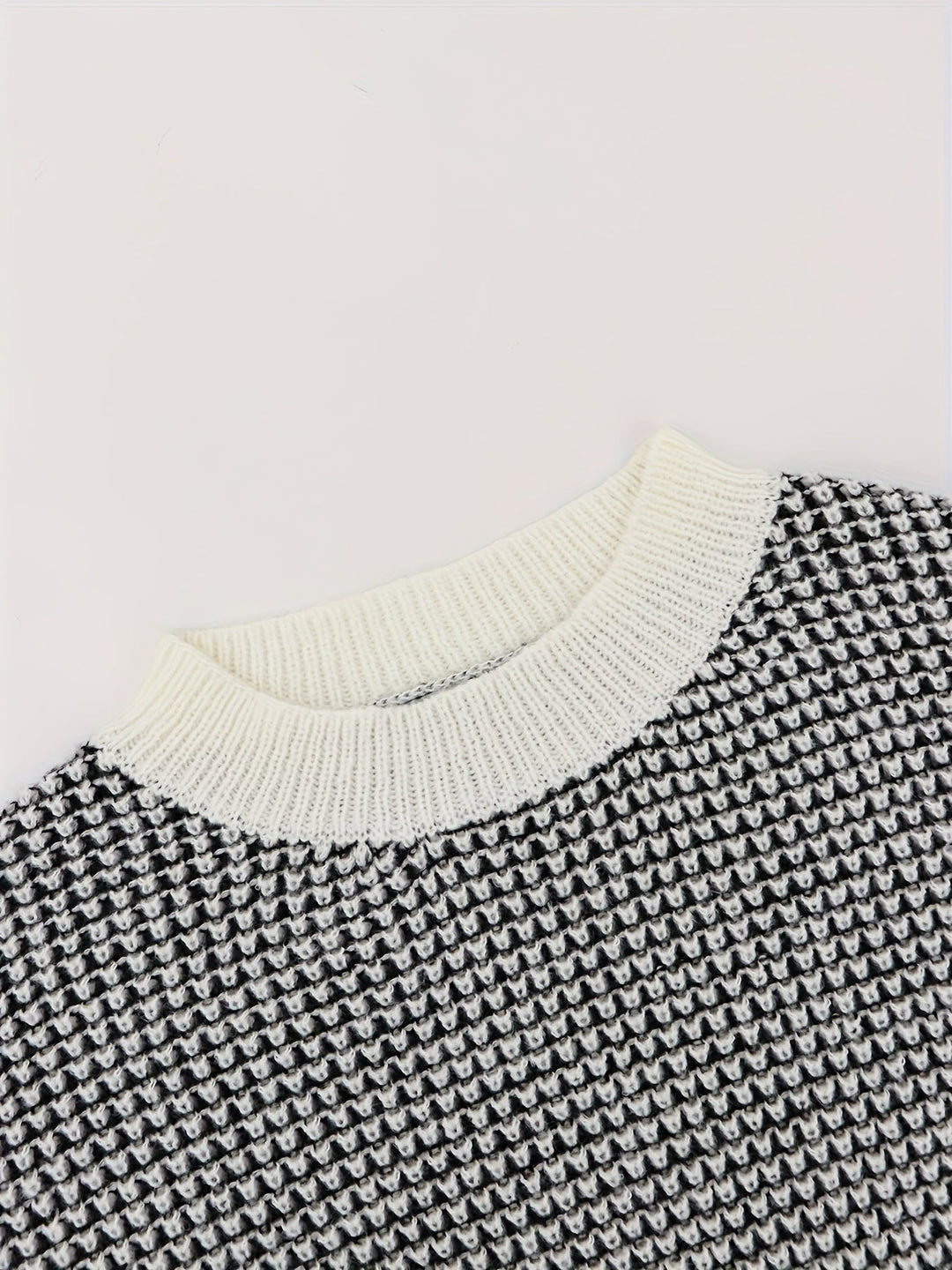 Bijou - Women's Knitted Sweater with Lantern Sleeves