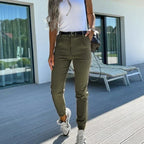 Kaatje - Women's ankle trousers with elegant pockets