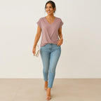 Maggie | Twist Front V-Neck Top