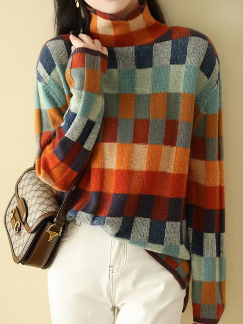 Hodierna - Geometric Women's Winter Sweater