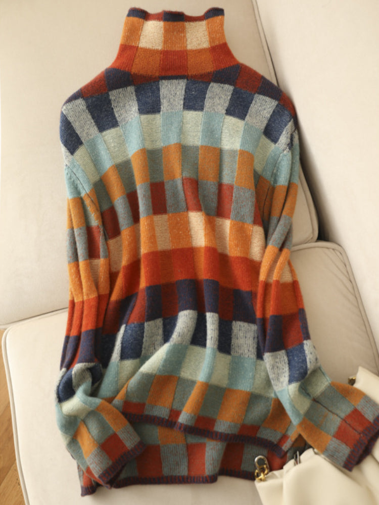 Hodierna - Geometric Women's Winter Sweater