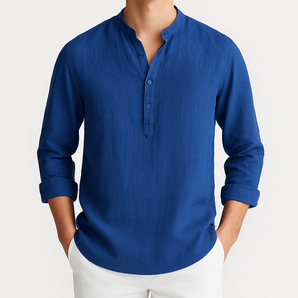 Rainier | Relaxed Fit Long Sleeve Shirt with Button Placket