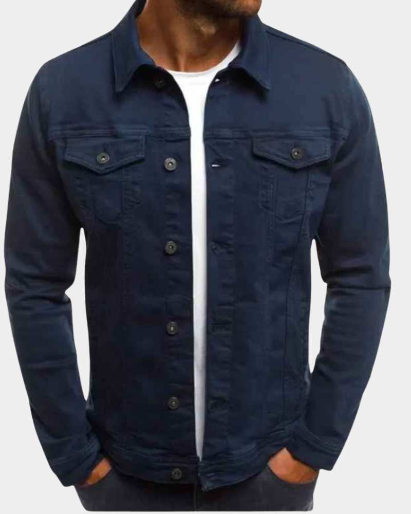 Noel | Overshirt with a Point Collar and a Button Front