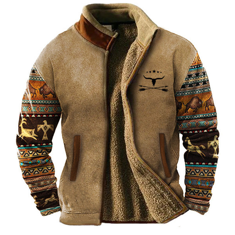 Pascal - Stylish fleece jacket with thermal lining for men