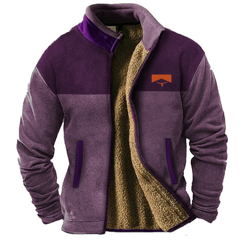 Pascal - Stylish fleece jacket with thermal lining for men