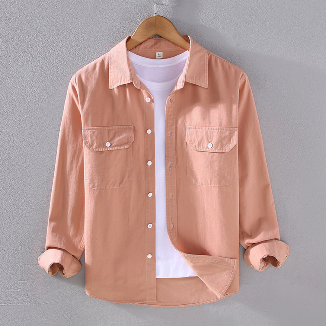 Hollis | Overshirt with Buttoned Cuffs and Drop Hem