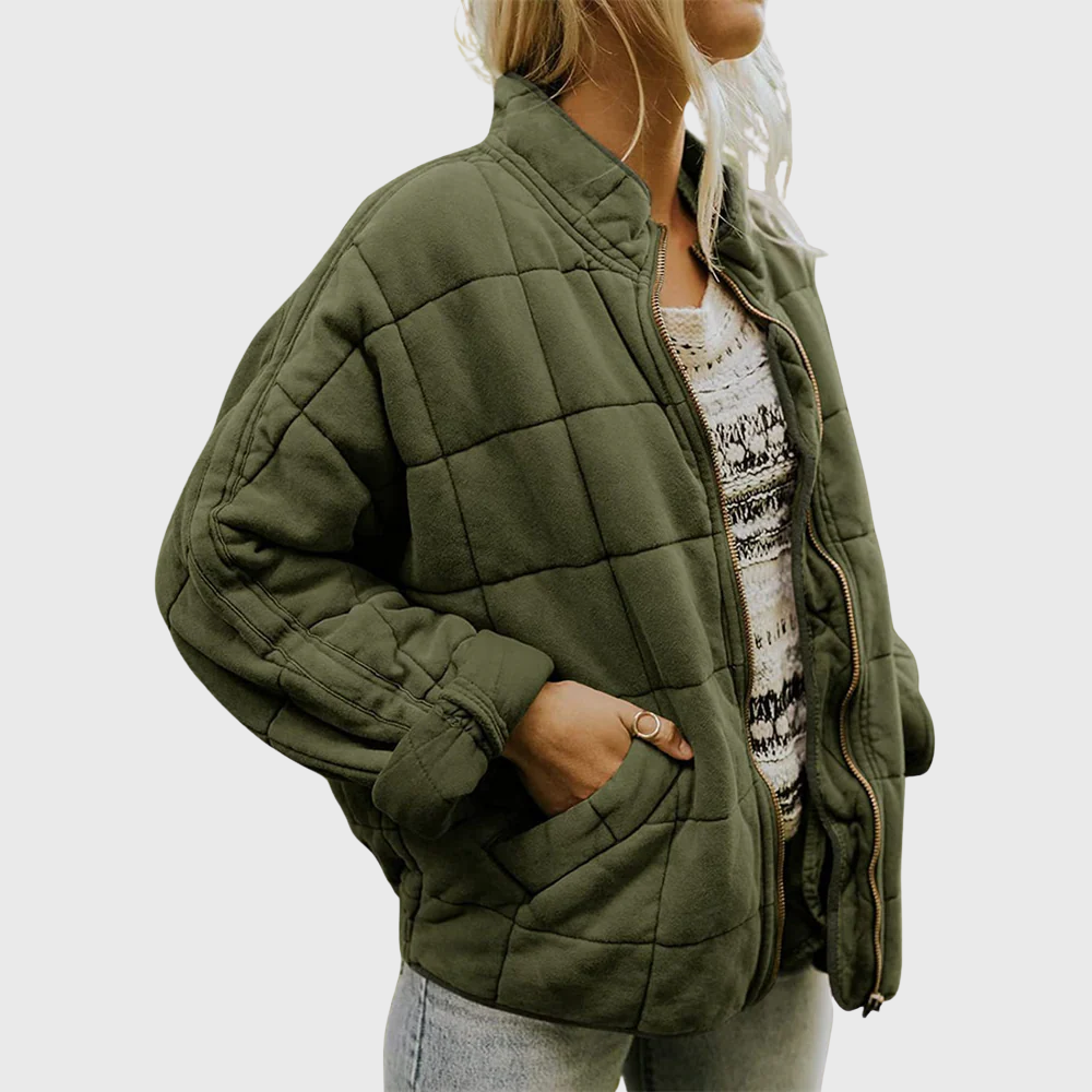 Taveline - Elegant oversized jacket with lightweight lining and practical pockets