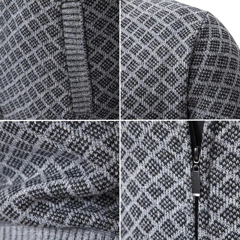 Maven | Classic Cardigan in a Diamond Knit