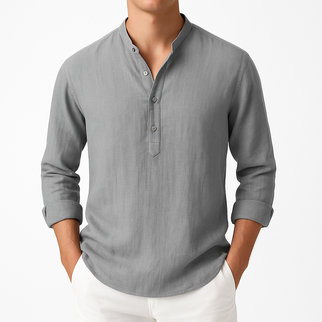 Rainier | Relaxed Fit Long Sleeve Shirt with Button Placket
