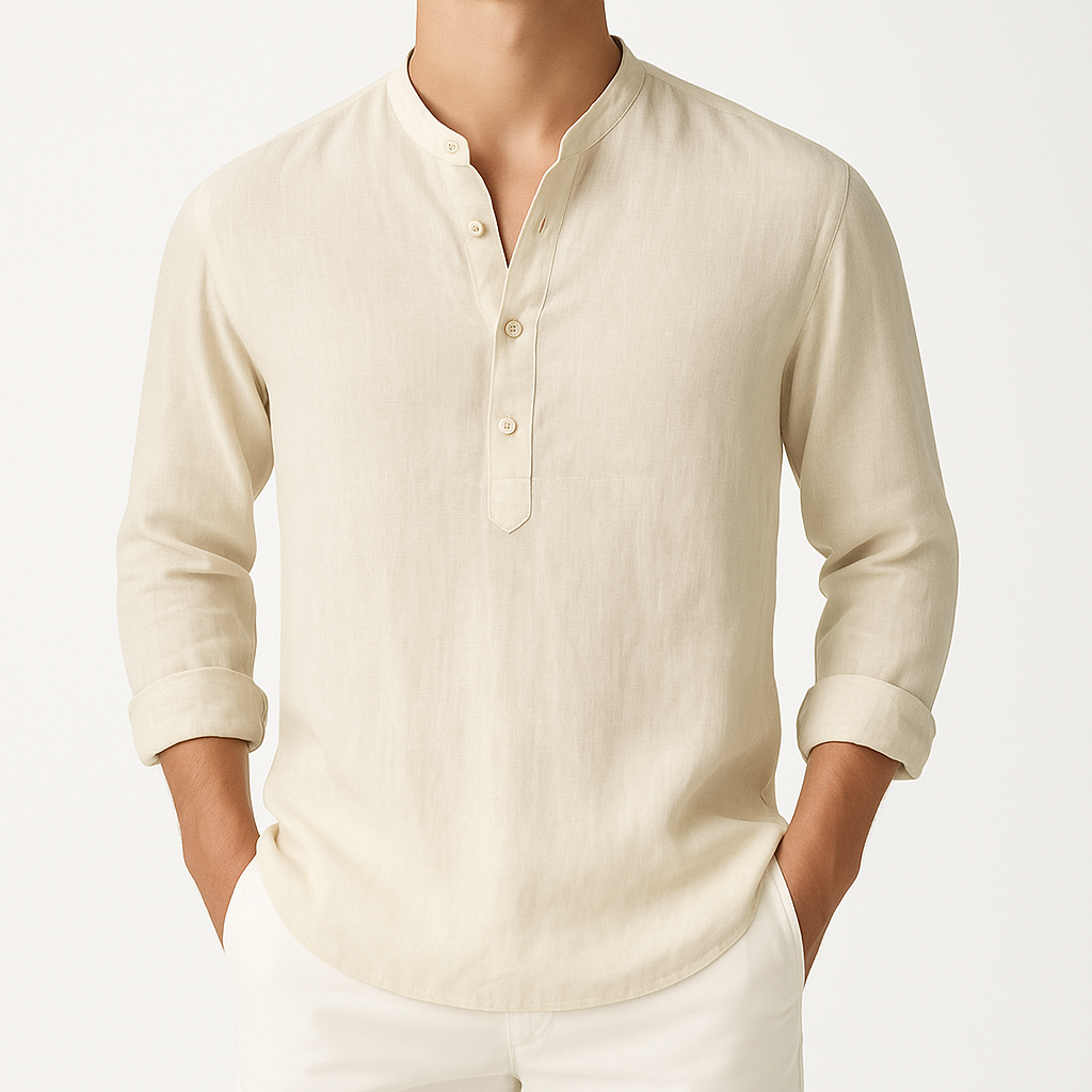 Rainier | Relaxed Fit Long Sleeve Shirt with Button Placket