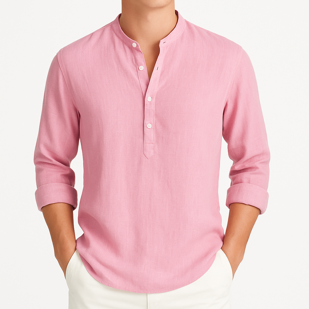 Rainier | Relaxed Fit Long Sleeve Shirt with Button Placket