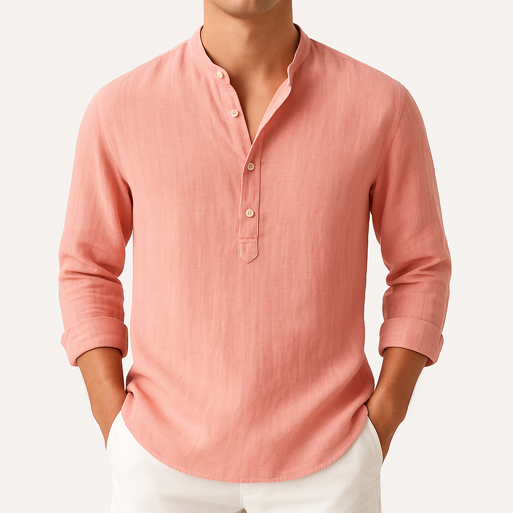 Rainier | Relaxed Fit Long Sleeve Shirt with Button Placket