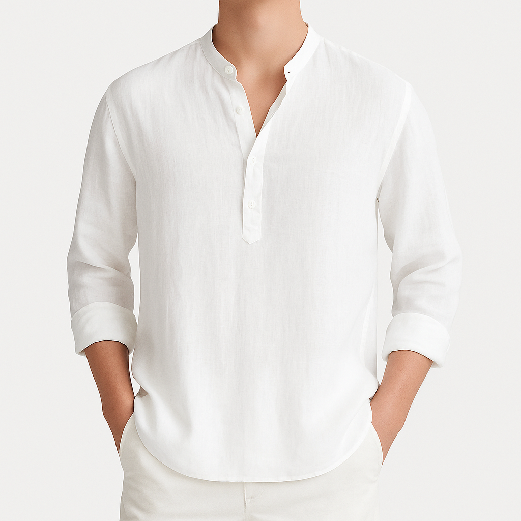 Rainier | Relaxed Fit Long Sleeve Shirt with Button Placket