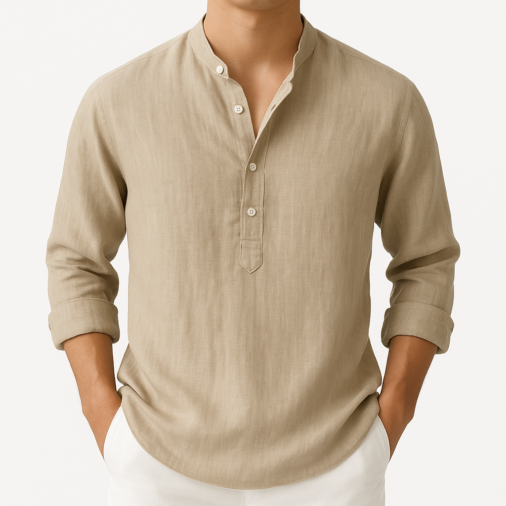 Rainier | Relaxed Fit Long Sleeve Shirt with Button Placket
