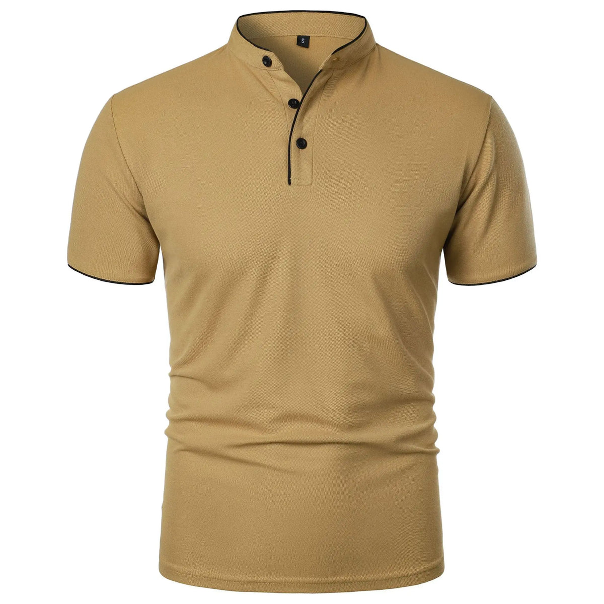 Felin | Polo Shirt with Mandarin Collar