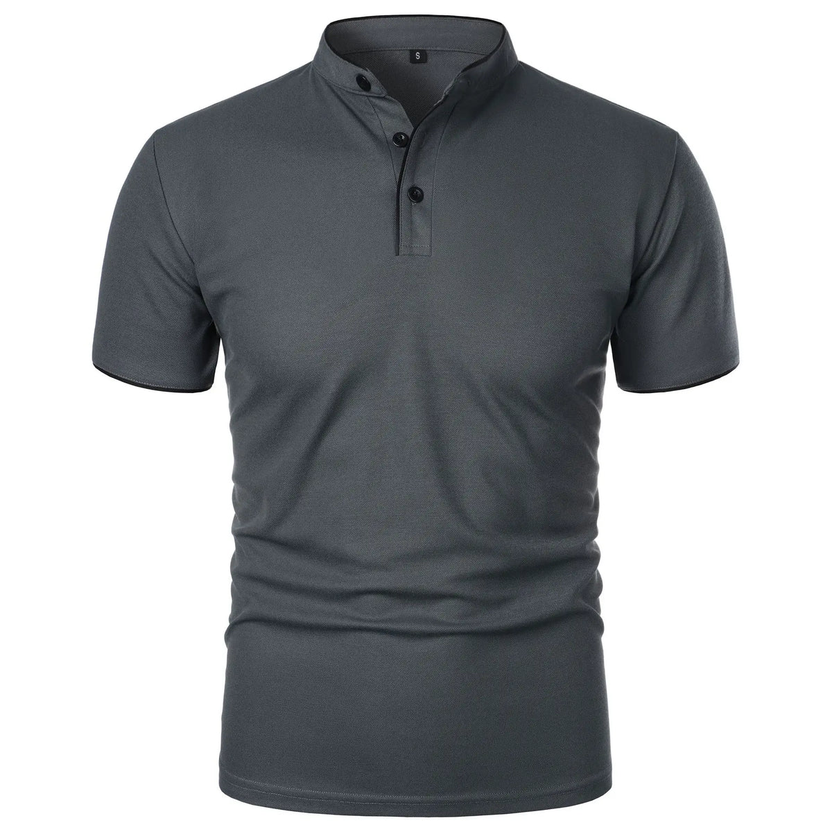 Felin | Polo Shirt with Mandarin Collar