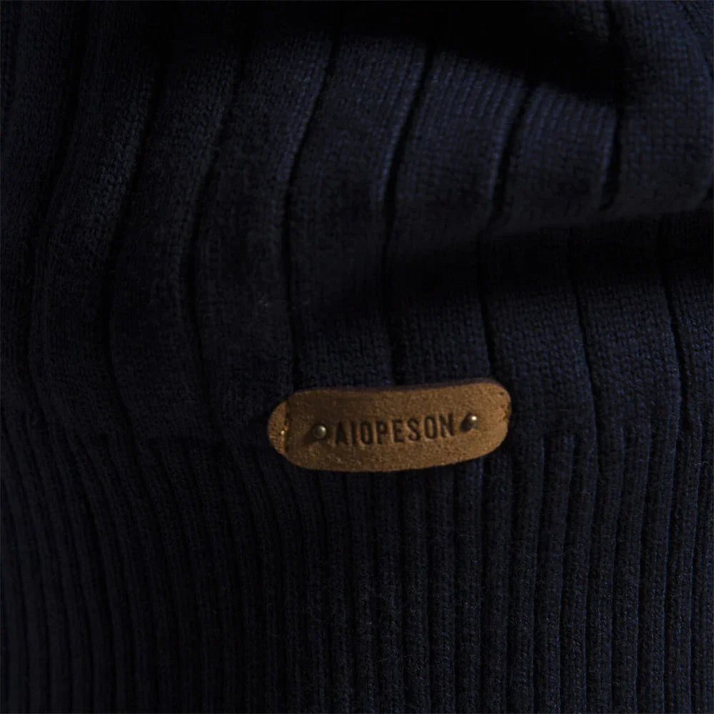 Aloïs - Men's winter sweater with zipped neck and optimal warmth