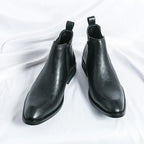 Daniel™ | Leather Chelsea boots with zipper