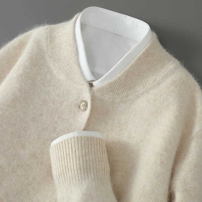 Josse | Crew Neck Button Cardigan