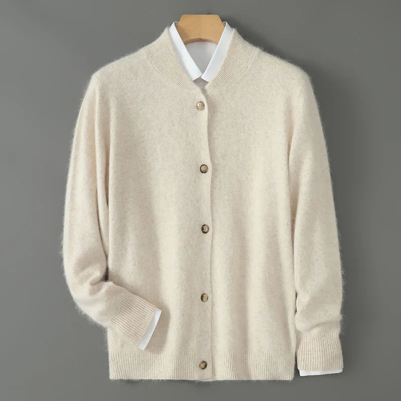 Josse | Crew Neck Button Cardigan
