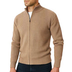 Aldric | Zip Cardigan with Stand Collar