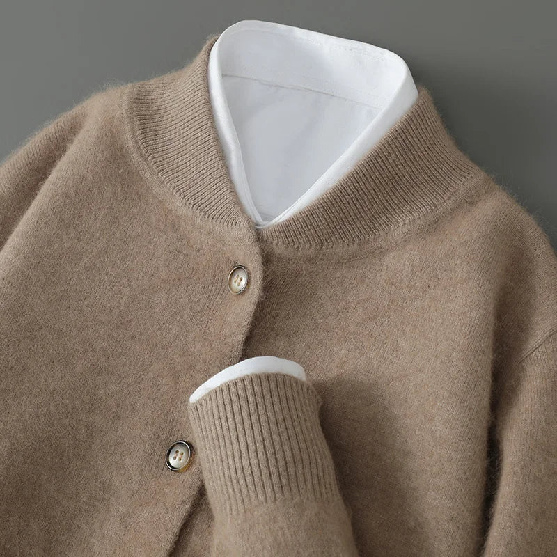 Josse | Crew Neck Button Cardigan