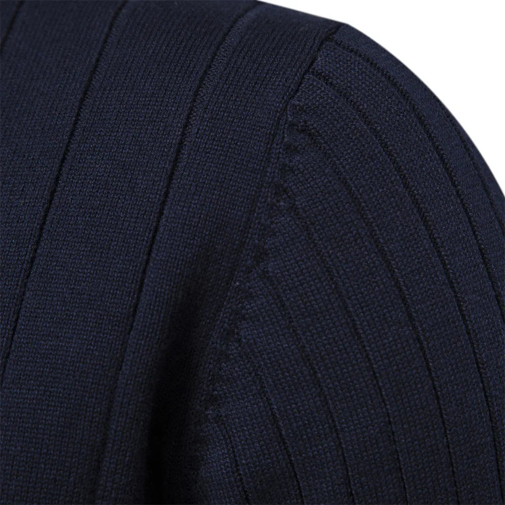 Aloïs - Men's winter sweater with zipped neck and optimal warmth