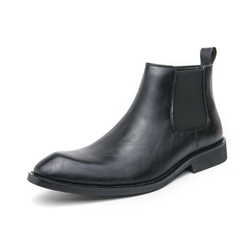 Daniel™ | Leather Chelsea boots with zipper