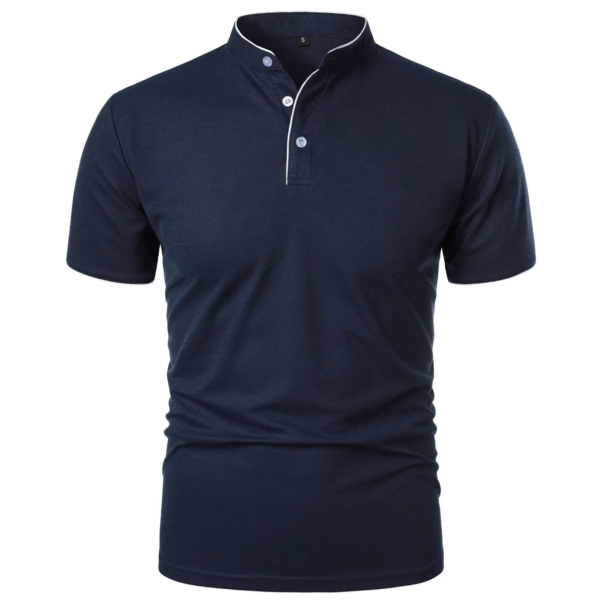 Felin | Polo Shirt with Mandarin Collar
