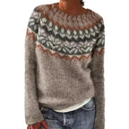 Nathalie - Chic Striped Sweater for Fall-Winter