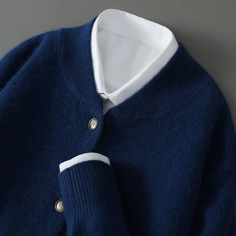 Josse | Crew Neck Button Cardigan