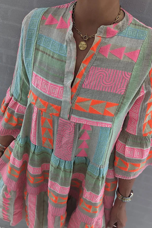 Kyra | Boho Tiered-Swing Dress