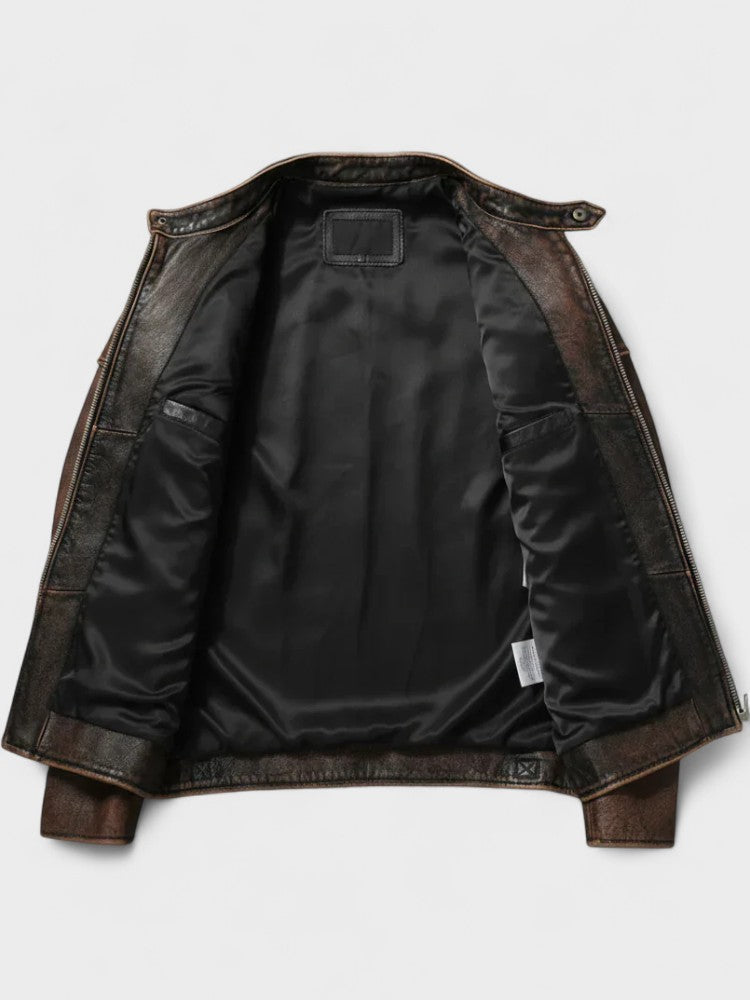 Xavier - Men's Vintage Leather Jacket