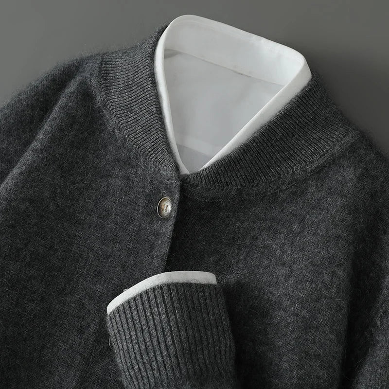 Josse | Crew Neck Button Cardigan
