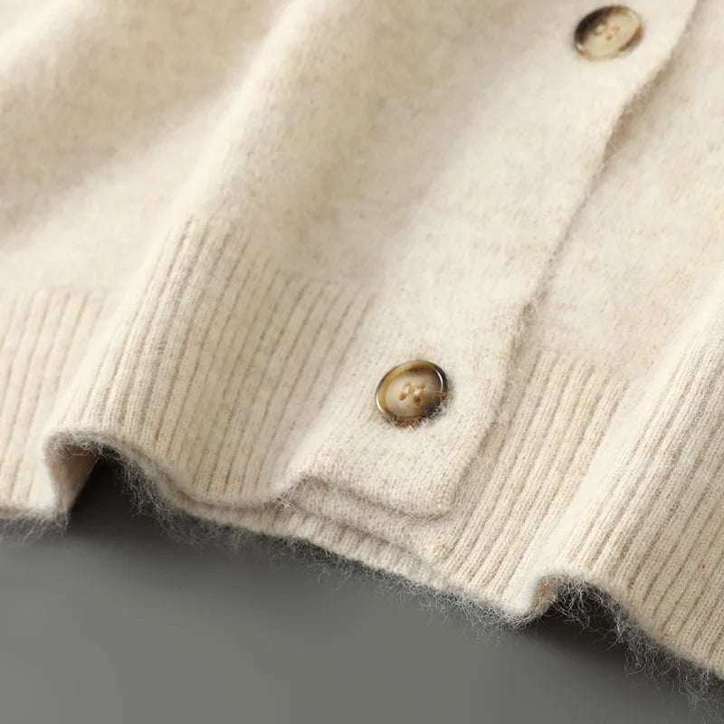 Josse | Crew Neck Button Cardigan