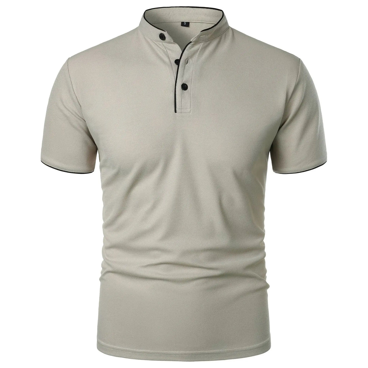 Felin | Polo Shirt with Mandarin Collar