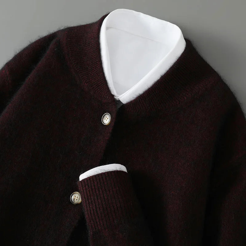 Josse | Crew Neck Button Cardigan