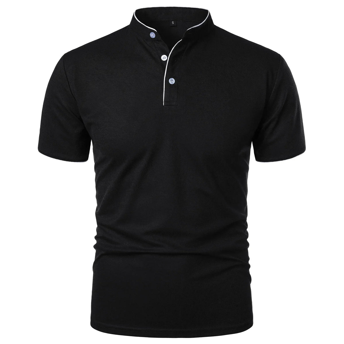 Felin | Polo Shirt with Mandarin Collar