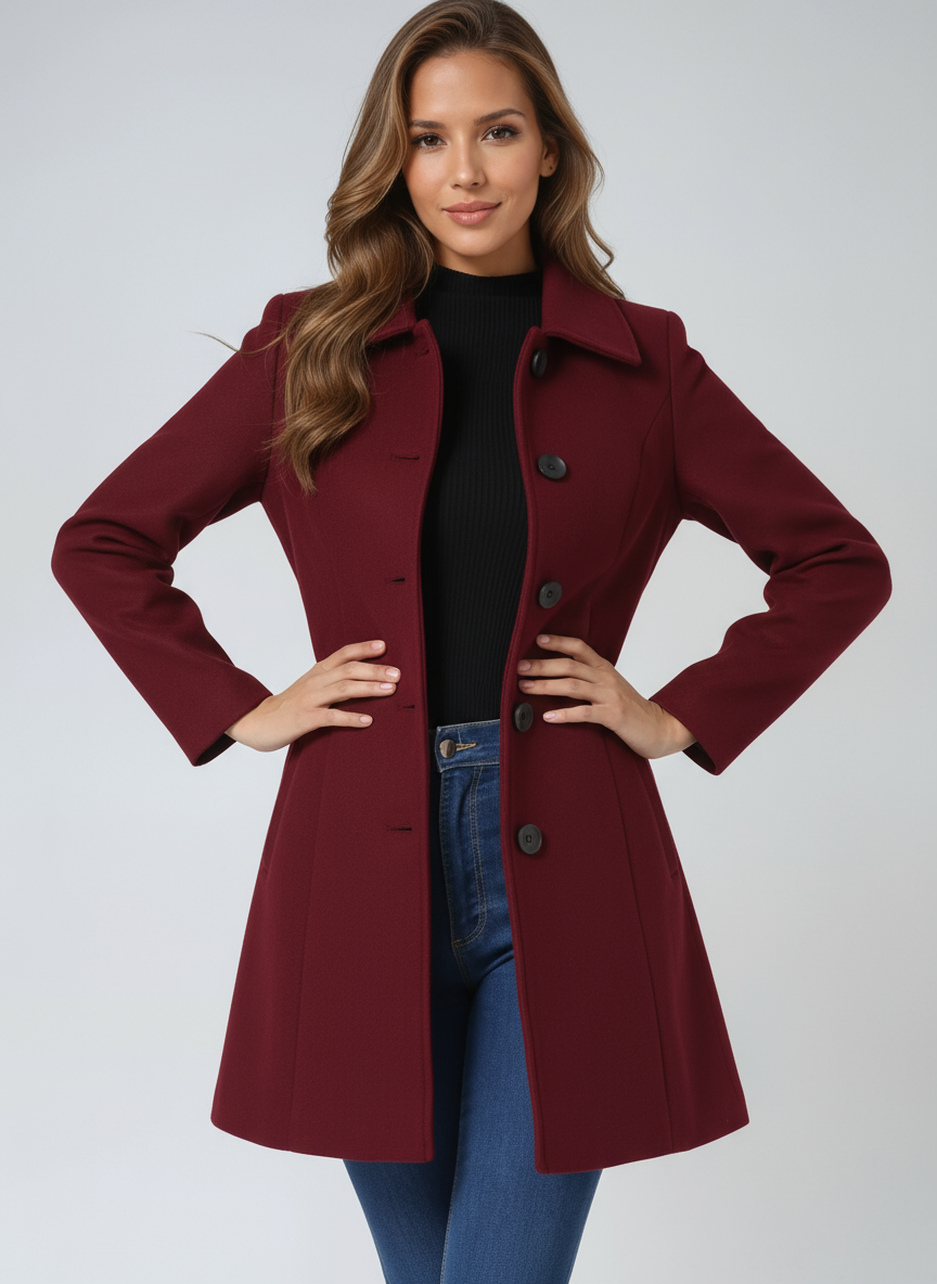 Josephine | Single Breasted Winter Trench Coat