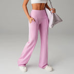 Niselle - Women's Plain Straight Leg Trousers