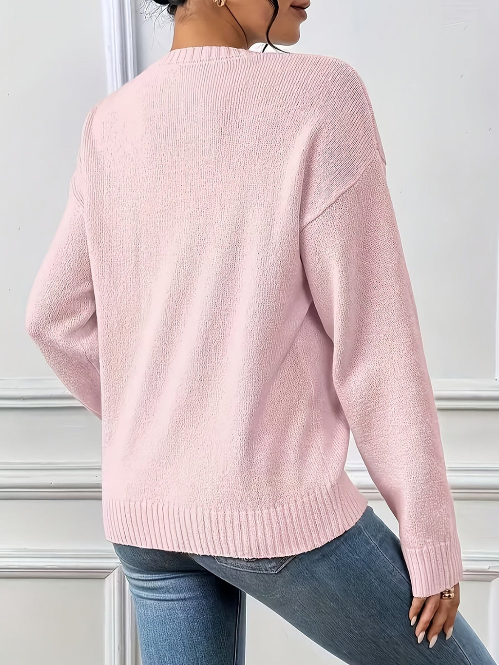 Lunetta - Casual Knit Heart Sweater