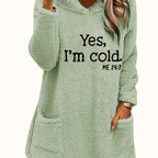 Marilina - Printed Plush Hoodie