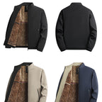 Jacob - Men's warm zipped jacket with protective stand-up collar