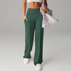 Niselle - Women's Plain Straight Leg Trousers