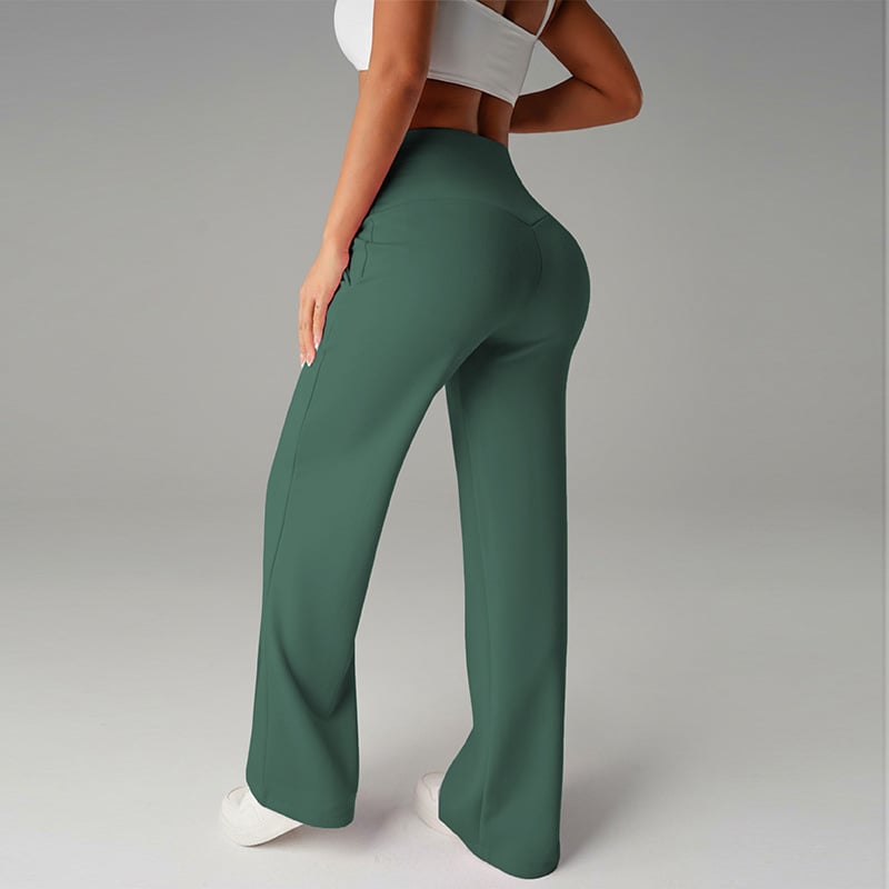 Niselle - Women's Plain Straight Leg Trousers