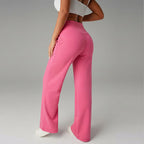 Niselle - Women's Plain Straight Leg Trousers