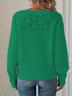 Joravelisse - Elegant Long-Sleeved Knit Sweater