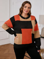 Nicolette - Two-Tone Knit Sweater - Elegance and Comfort for Winter