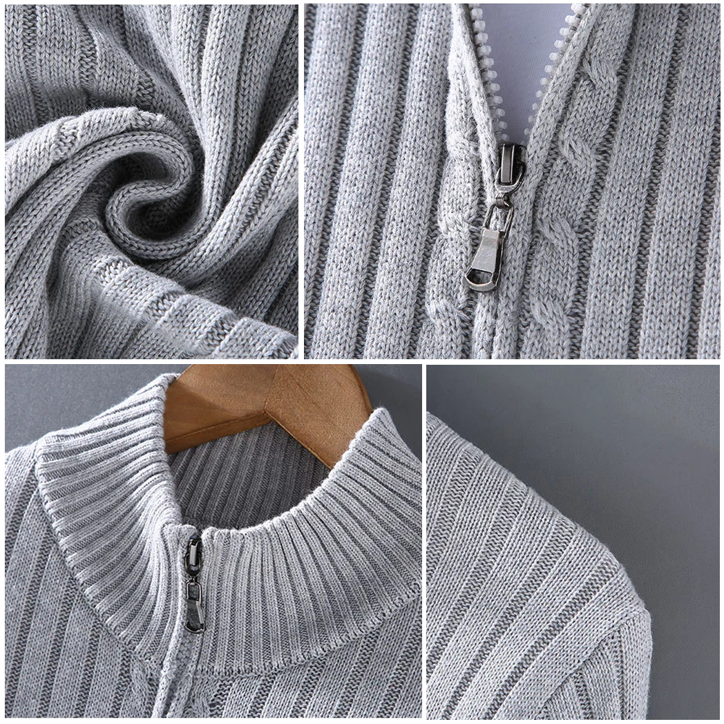 Paulo | Chunky Cardigan with Full Zip
